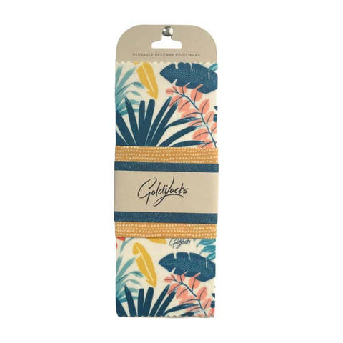 Tropical Palms Goldilocks Beeswax Wrap (3 pack)