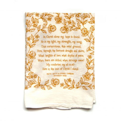 In Christ Alone Tea Towel