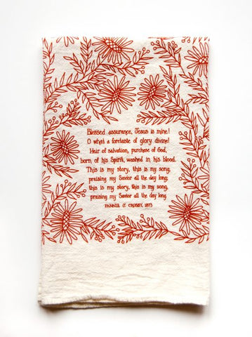Blessed Assurance Tea Towel