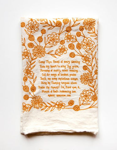 Come Thou Fount Tea Towel