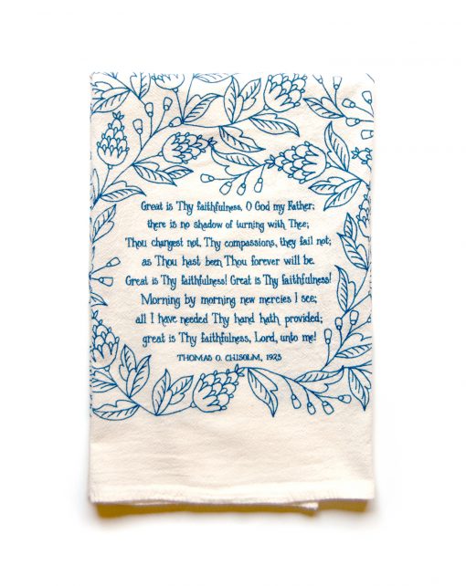 Great is Thy Faithfulness Tea Towel