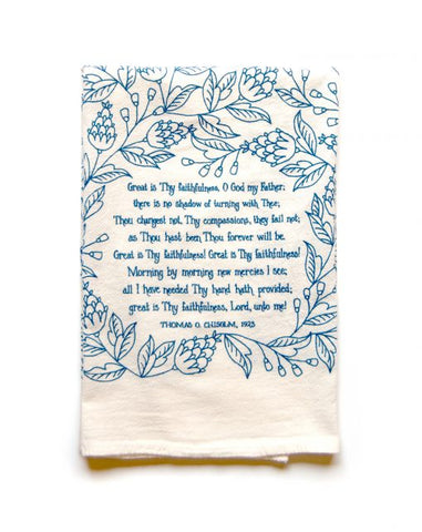 Great is Thy Faithfulness Tea Towel