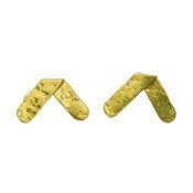 World Finds Axis Hammered Earrings