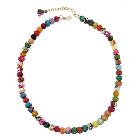 World Finds Classic Kantha Strand Necklace