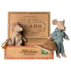 Maileg Mum and Dad Mice in a Cigar Box