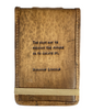 Leather Journal -- Abraham Quote