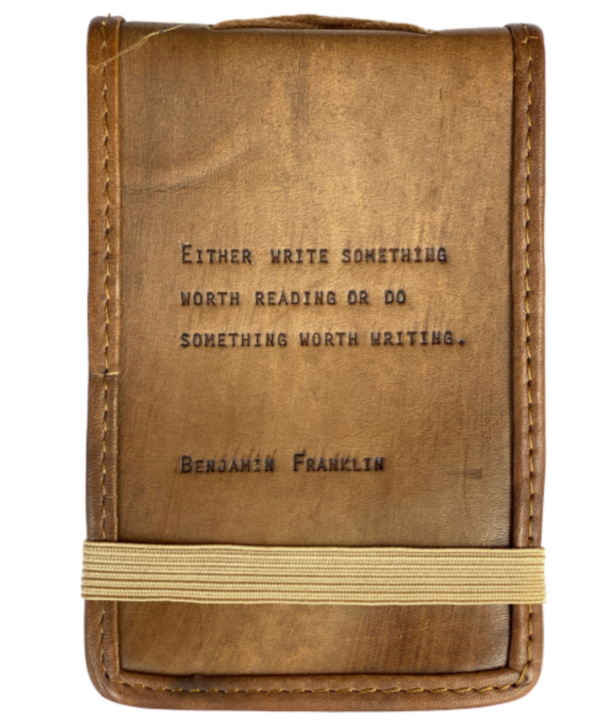 Leather Journal -- Benjamin Franklin Quote