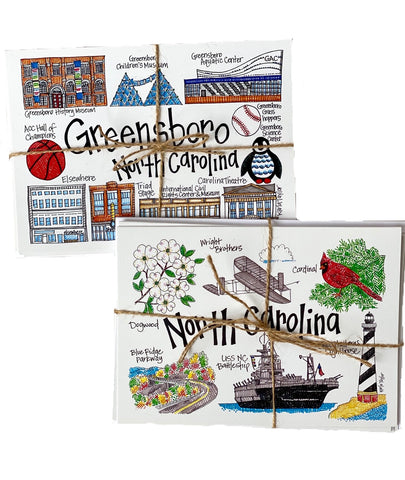 Greensboro/North Carolina Notecards