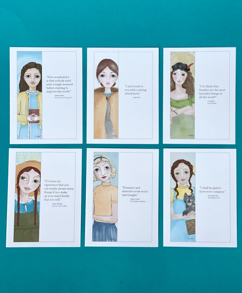 Cindy Cage's Kinship Collection Set of 6 Notecards (Group 2)