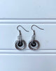 Earrings -- Ring Weaver Dangling Hoops