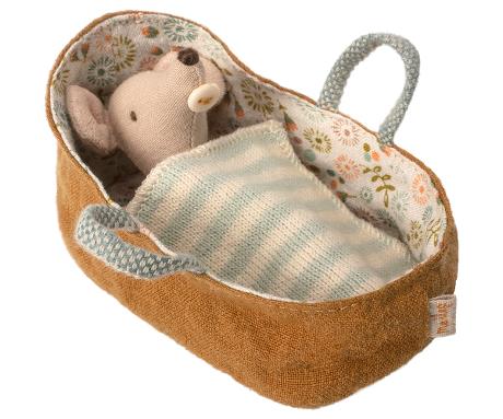 Maileg Mouse in a Carry Cot